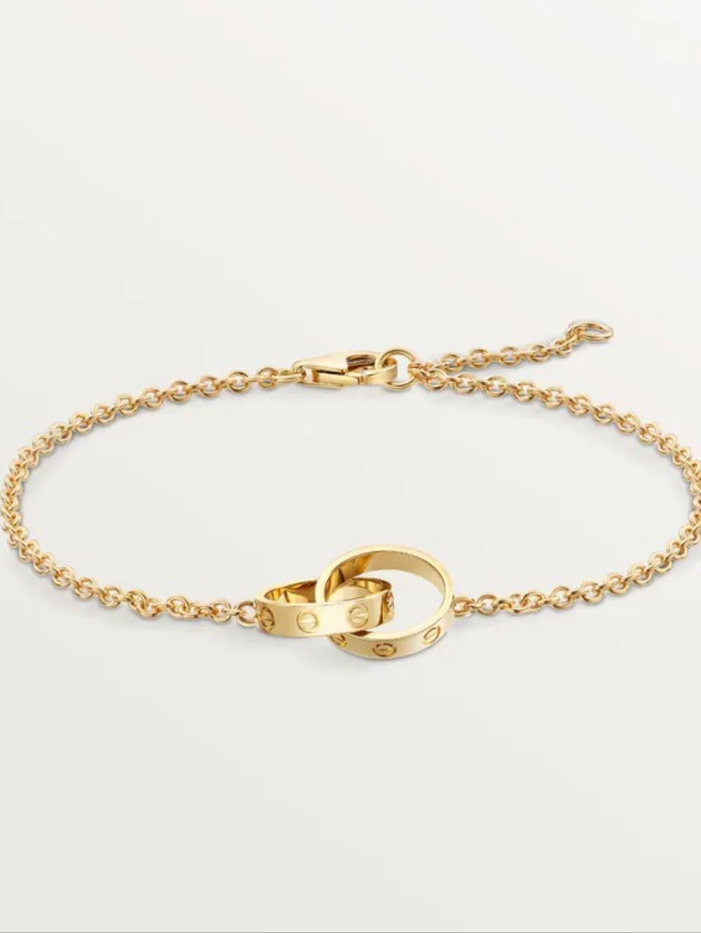Catier Inspired  Love Bracelet On Chain